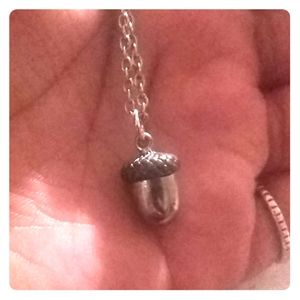 Cute acorn pendant necklace